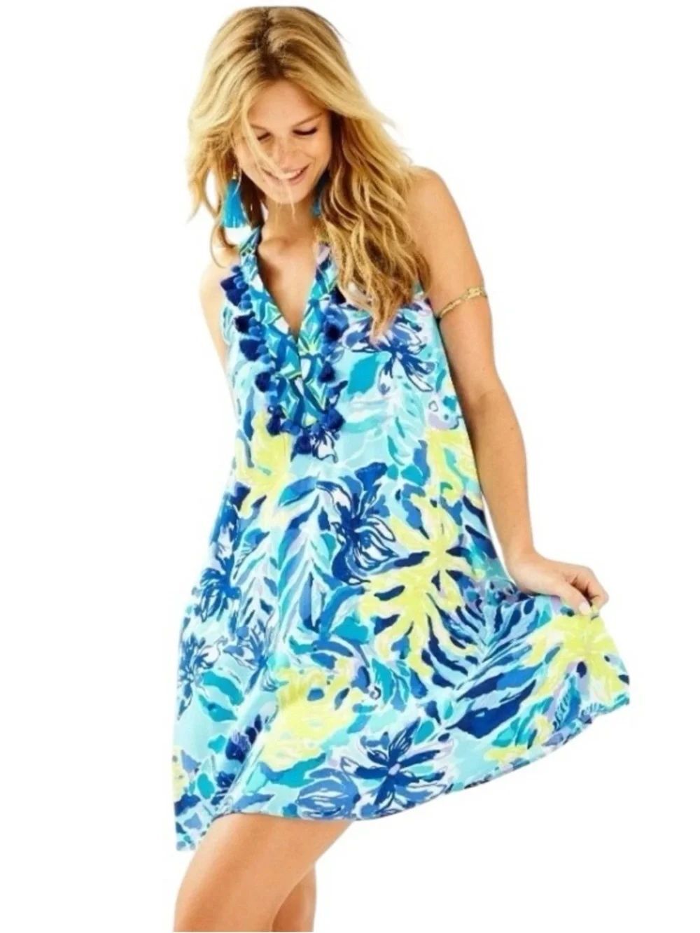 Lily Pulitzer Achelle Swing Dress in Indigo Size S